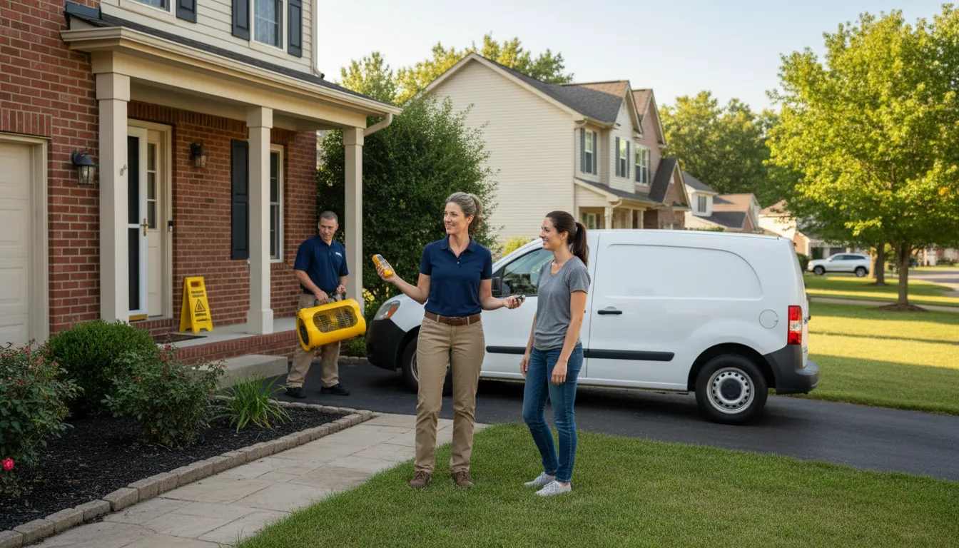 Residential water damage restoration in White Oak, NC